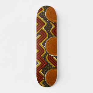 Fet afrikansk utskrift mini skateboard bräda 18,5 cm