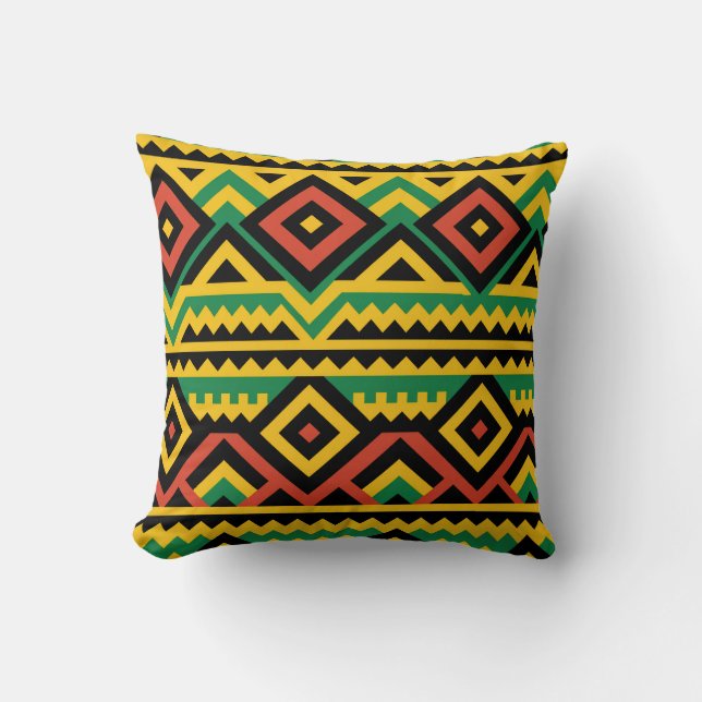 Fet afrikansk utskriftsdesign kudde (Framsida)