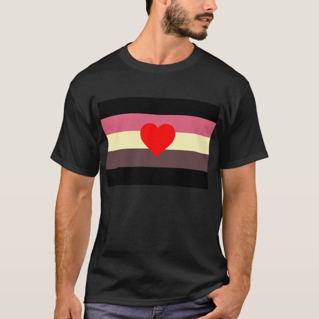 Fet älskareprideflagga t-shirt (Framsida)