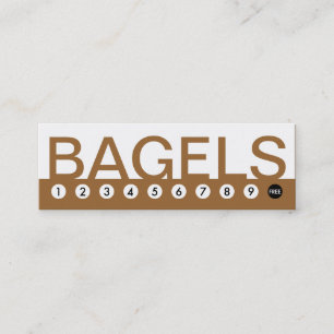 Fet BAGELS kundlojalitet Lojalitetskort
