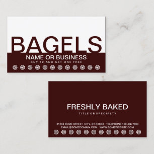 Fet BAGELS kundlojalitetskort Lojalitetskort