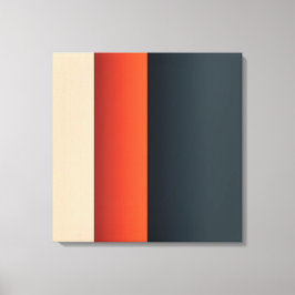 Fet balans: Minimalistiskt Färg-band i Rörelse Canvastryck