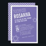 FET BAT MITZVAH, söt, modern vinkel lilak vit Inbjudningar<br><div class="desc">genom att kattmasard > WWW.SIMPLYSWEETPAPERIE.com Kärlek, men skulle vilja se vissa förändringar - ett annat färg-schema, produkt, foto eller anpassad för ett annat tillfälle - ingen oro bara kontakta mig - jag är lycklig för att hjälpa till! - - - - - - - - - - - - -...</div>