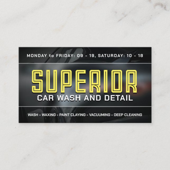 Fet bil stil visitkort (Framsida)