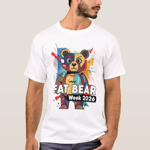 Fet Björn Vecka 2026 Björn Grafisk Natur Vilda Dju T Shirt