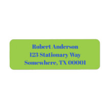 Fet blå på den gröna Födelsedagsfesten Lime Adress