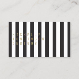 Fet Black and White Rand Designer Visitkort