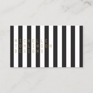 Fet Black and White Rand Designer Visitkort