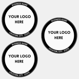 Fet Black Anpassningsbar Logotyp Stickers