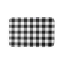 Fet Black och White Gingham Mönster
