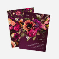 Fet Blommigt | Dramatisk och Elegant bröllop