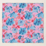 Fet Blommigt i Röd Rosa och Blå<br><div class="desc">Backa dig själv i klara blommigtar med den här röda, blå och Rosa Rhapsody-chiffon-scarf! Med fet röd och blåa blommor, rosa blommigts hjärtan och lekfulla prickar på en skarp vit bakgrund är denna lättviktiga, mejeriärk perfekt påstående tillbehör. Oavsett om du är uppklädd eller lägger till en kopp färg till ditt...</div>