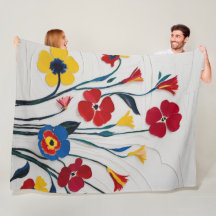 Fet Blommigt Vattenfärg i Vibrant Färg