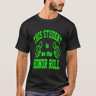 Fet Bokstavlig Hederslista T Shirt