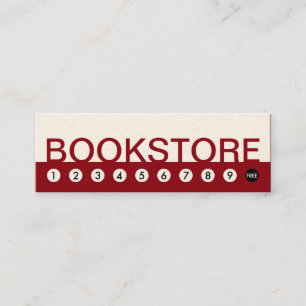 Fet BOOKSTORE kundlojalitet Lojalitetskort