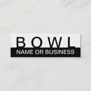 Fet BOWL (anpassadet färg) Mini Visitkort