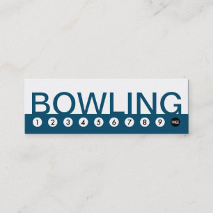 Fet BOWLING-kundlojalitet Lojalitetskort
