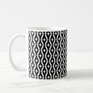 Fet Brev Y Mönster Alphabet Kaffemugg