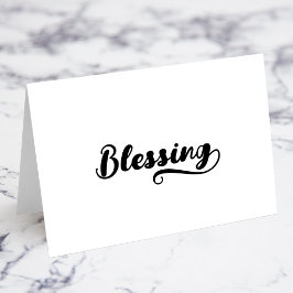 Fet Brush Script G Swash Namnkort Bordsnummer