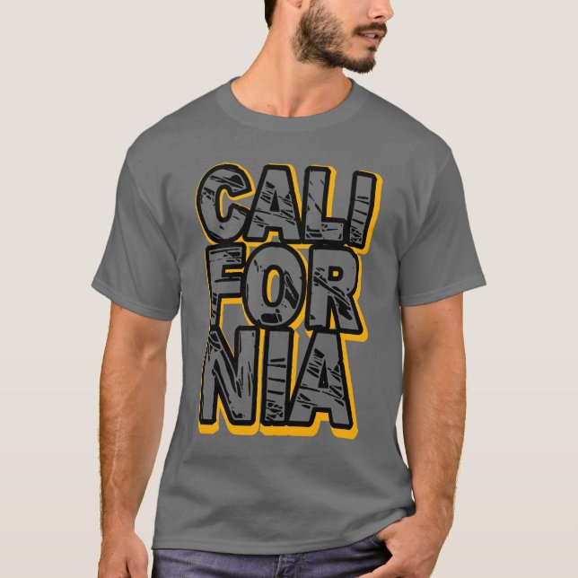 Fet California Graphic T-Shirt Design (Framsida)