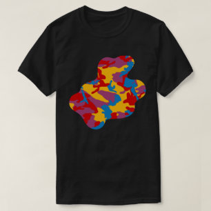 Fet Camo Mönster Paint Splat v3 T Shirt