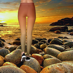 Fet Canyon Sunset Ombre Tie dye Leggings