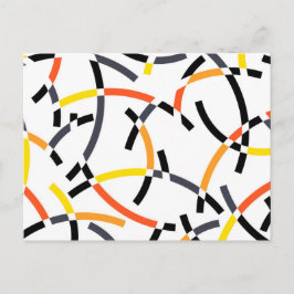 Fet, coola, trendig, lekande, stads- och modern ko vykort