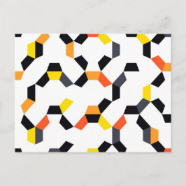 Fet, coola, trendig, unik, modern geometrisk konst vykort