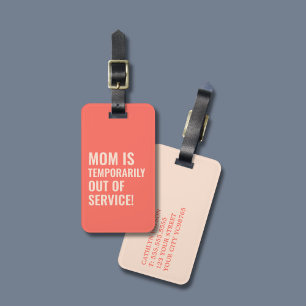 Fet Coral Sunset Färg Mamma Gift Bagagebricka