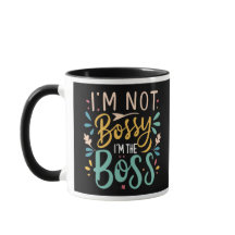 Fet Cute 'I'm Not Bossy' Gift Mugg för Female Chef
