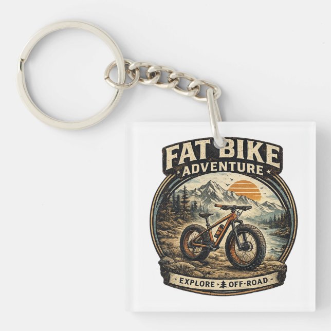 Fet cykel Äventyr Grafisk Logotyp (Framsidan)