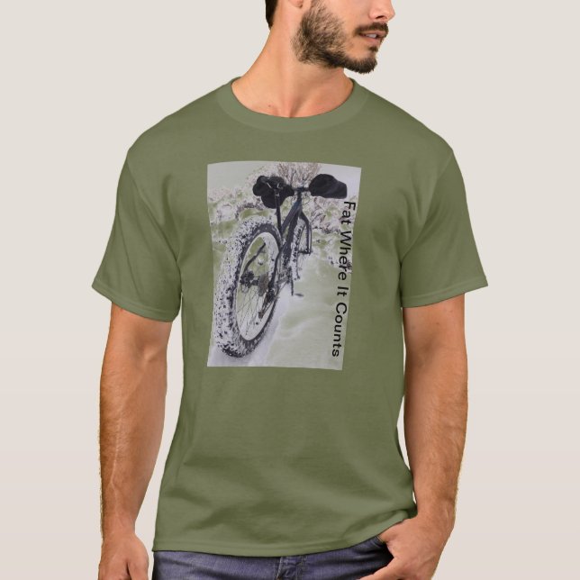 Fet cykelmountainbikeT-tröja T-shirt (Framsida)