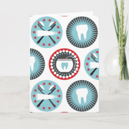 Fet dentalmönster - Tandläkare tandhygienist Kort