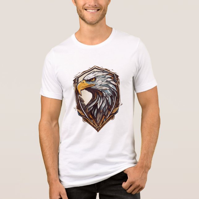 Fet Eagle Vapensköld T Shirt (Framsida)