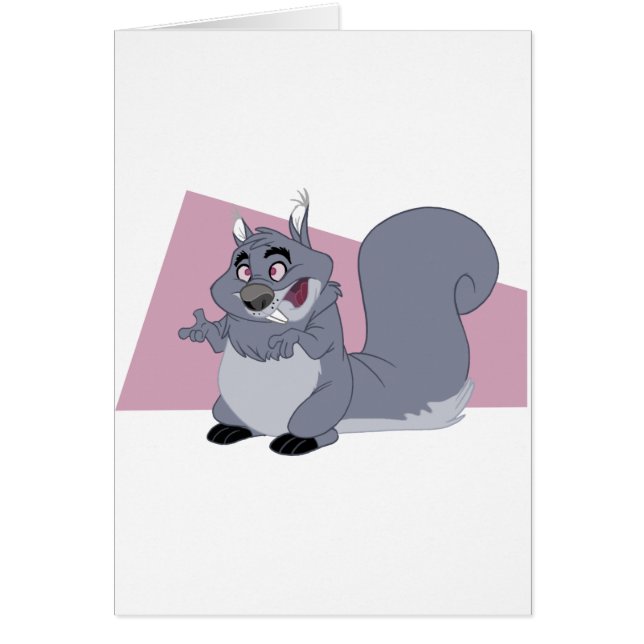 Fet ekorre hälsningskort (Framsidan)
