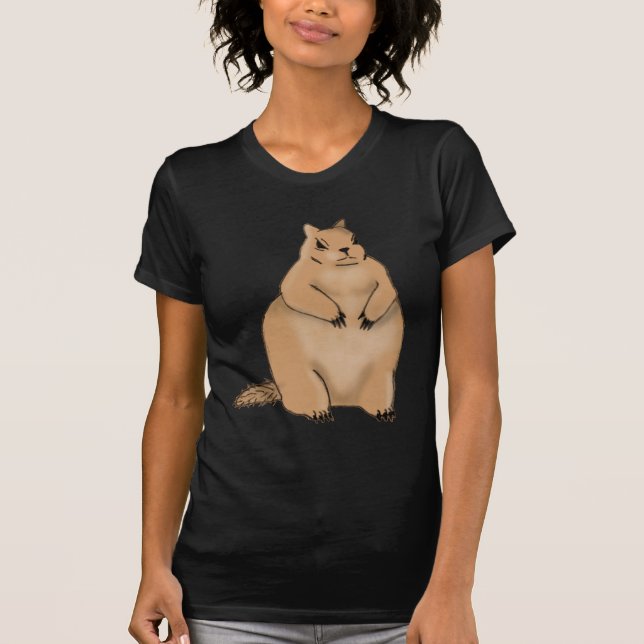 fet ekorre t-shirt (Framsida)
