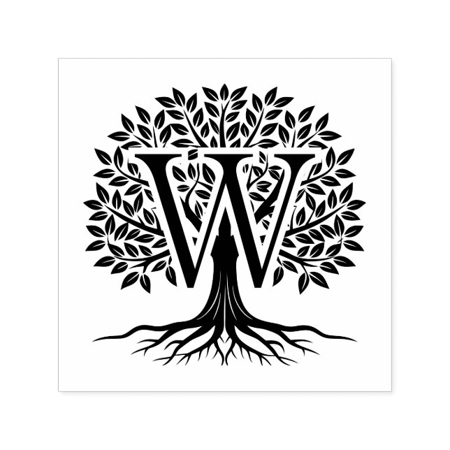 Fet enkel början över Livets träd #2 Självfärgande Stämpel (Design)