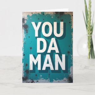 Fet Fadersdags Textkort Kort
