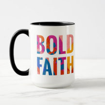 Fet Faith Multifärgad Inspirational Mugg
