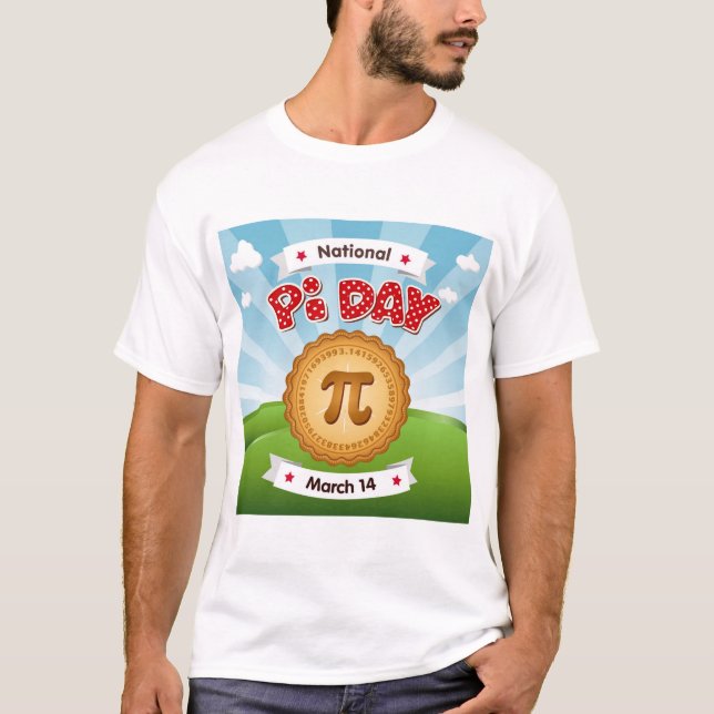 Fet, färglös Pi-dag T Shirt (Framsida)