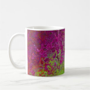 Fet, färglös, plattfärg, Abstrakt för Grunge Kaffemugg