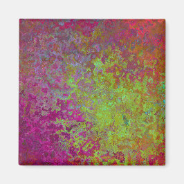 Fet, färglös, plattfärg, Abstrakt för Grunge Magnet