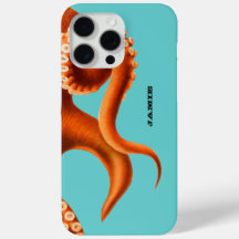 Fet färglöst akvall och Orange Octopus