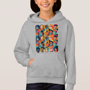 Fet, färglöst ansikte som firar individualitet t shirt