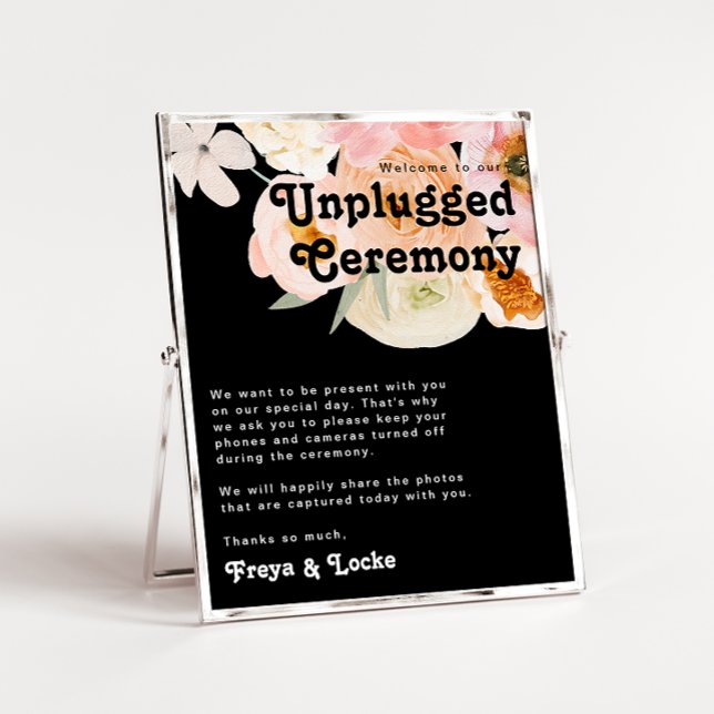 Fet färgstark Blommigt | Svart, ej ansluten keremo Poster (Skapare uppladdad)