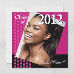 Fet, färsk klass 2012 Grad Photo Party Inbjudningar