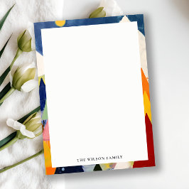 Fet, fetstil Retro Abstrakt - jullandskap Anteckningskort