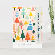 Fet, fetstil Retro Abstrakt - jullandskap