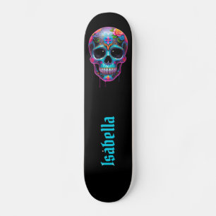 Fet flerfärgat socker med skal mini skateboard bräda 18,5 cm