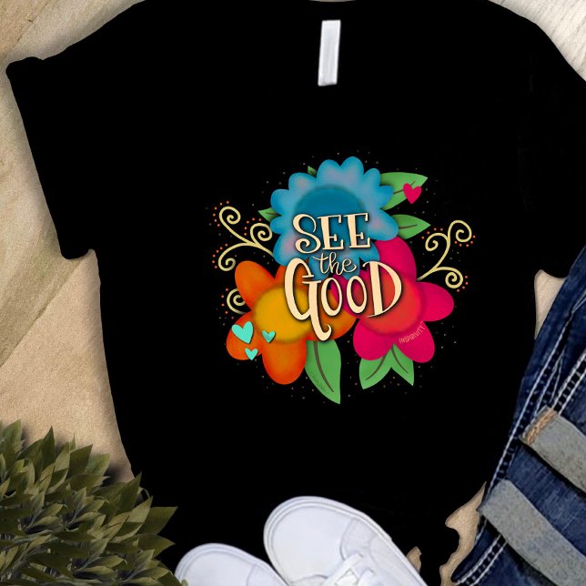 Fet Flowers Se Bra Inspiritivity T Shirt (Skapare uppladdad)